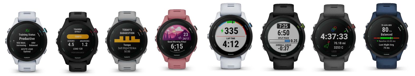 Gamme compl&egrave;te - montres Forerunner 255S, Forerunner 255S Music, Forerunner 255 , Forerunner 255 Music Garmin